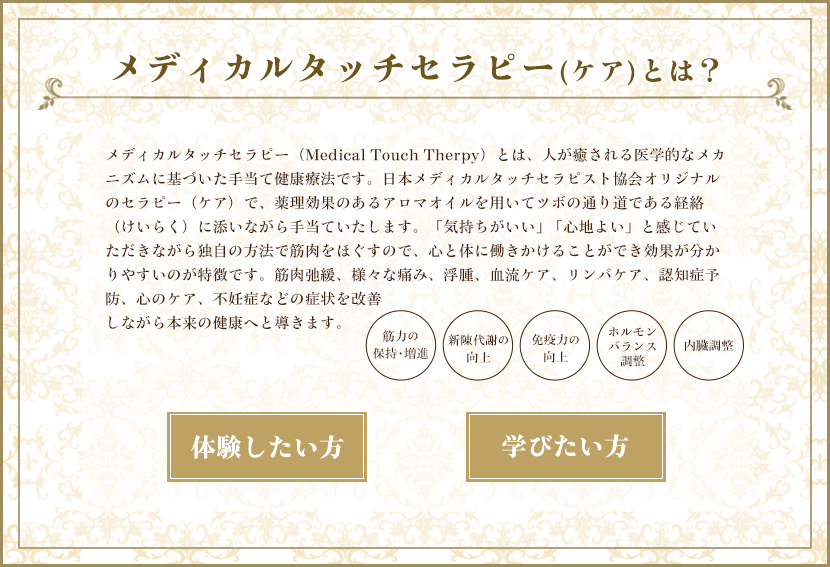 メディカルタッチセラピーとは