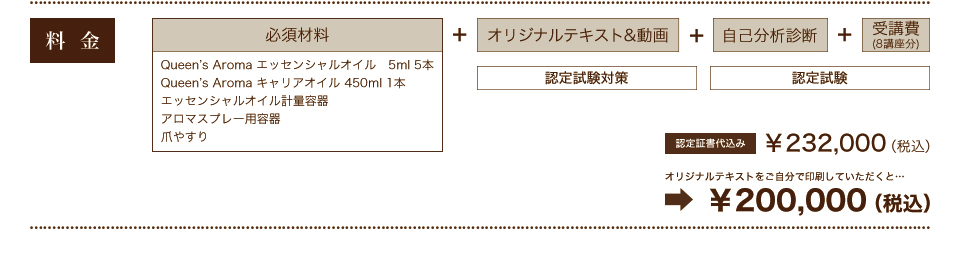 スキルアップ講座料金表